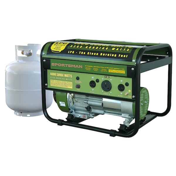Sportsman Portable Generator, Liquid Propane, 3,250 W Rated, 4,000 W Surge, Recoil Start, 120V AC, 20/15 A GEN4000LP - main
